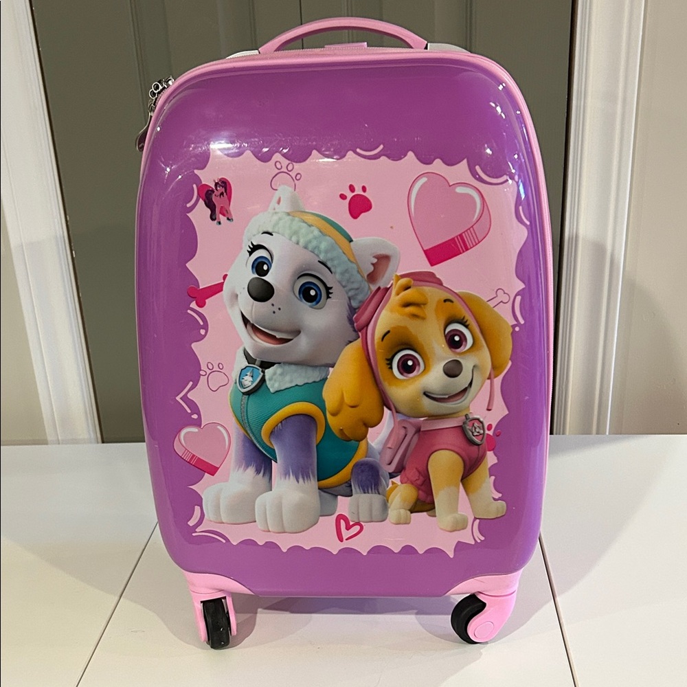Heys Paw Patrol Kids Hard-Shell Travel Case in Pink and Purple